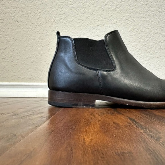 SUTRO FOOTWEAR The Ocean Ankle Boots Booties Stretch in Black Leather - Picture 2 of 12